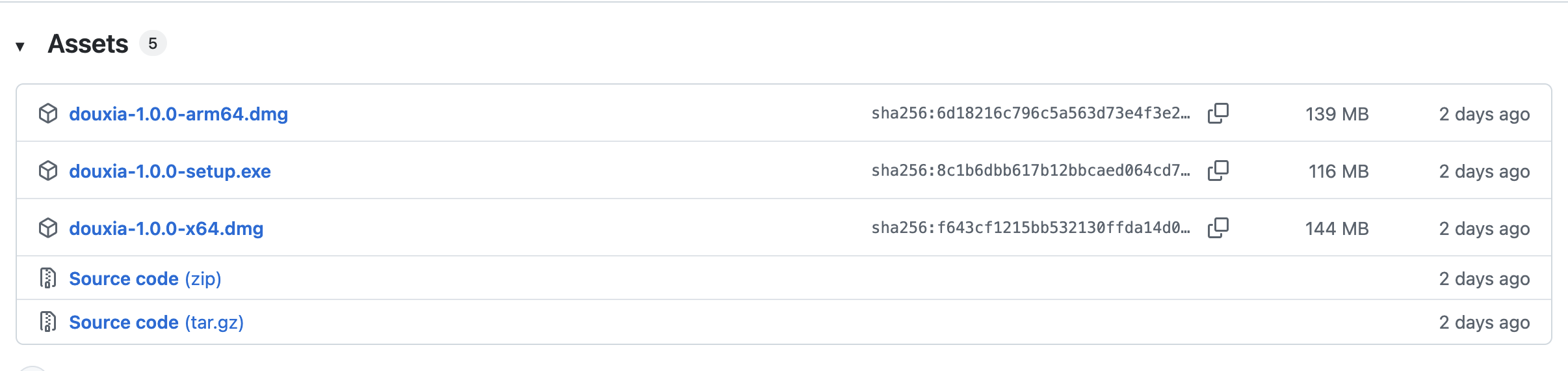 release packages