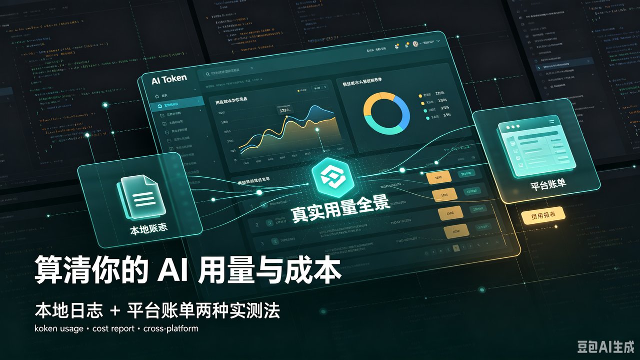 封面图:算清你的 AI 用量与成本——本地日志与平台账单两条实测路线