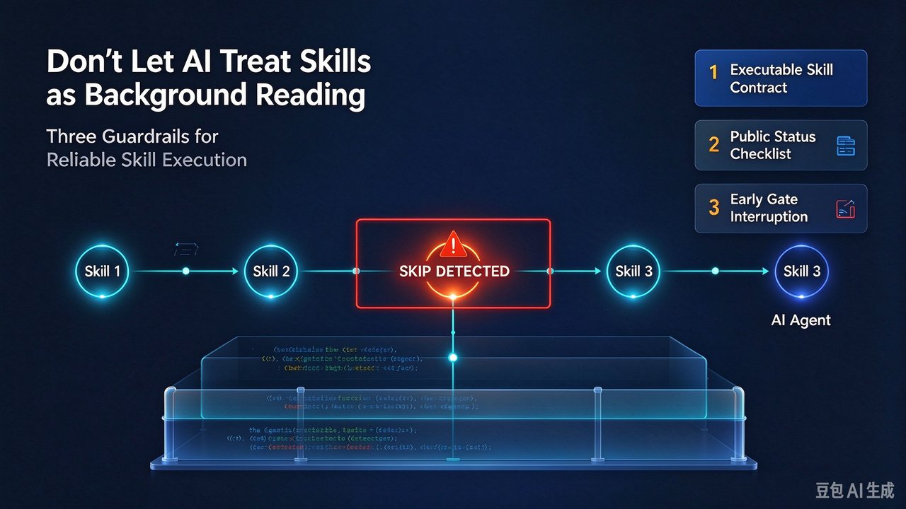 Cover image: guardrails to stop AI from skipping skill execution